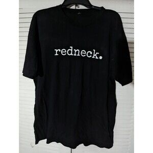 Redneck tshirt men's XL Black w/ White lettering